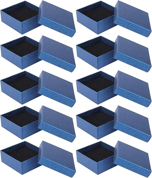 YARNOW 10 Stück Schmuck Geschenkbox Karton Papier Schmuck Paket Box für