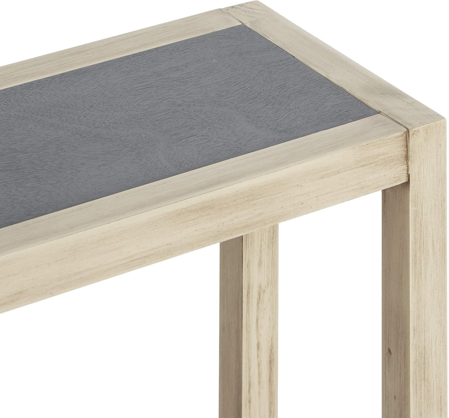 Silverwood Console Table, Light Wood w/Gunmetal: Kitchen & Dining