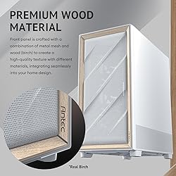 Antec Flux Wood White, 5 x PWM Fans