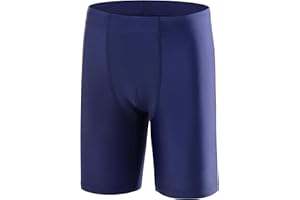 RIKUAOU Boys Swim Jammers Quick Dry Youth Competitive Swimming Team Shorts Swimsuit, UPF 50+ Kids Athletic Compression Trunks