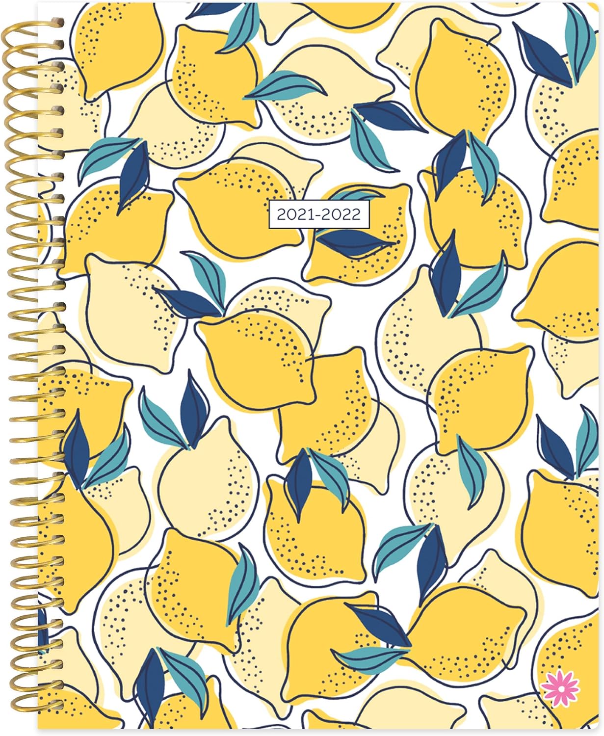 bloom daily planners 2021-2022 (8.5" x 11") Academic Year Day Planner (July 2021 - July 2022) - Weekly/Monthly Dated Agenda Calendar Organizer with Tabs - Lemons : Office Products