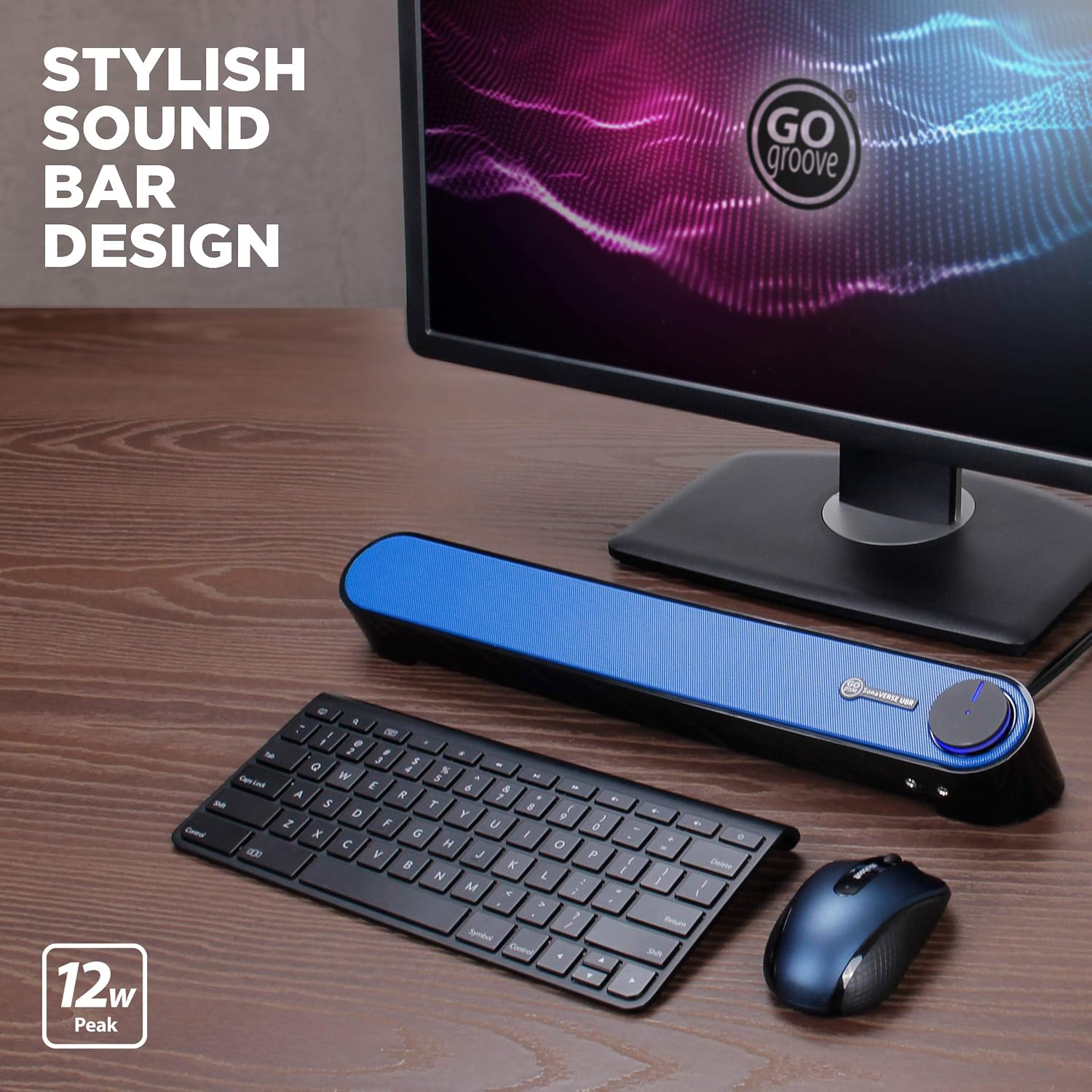 GOgroove Computer Speaker USB Soundbar – USB Powered Mini PC Sound Bar ...