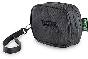Ooze Smell Proof Wristlet Pouch Black - Luggage Bags -3 X 5 X 1.5- Smell Proof Bag With Lock - Carbon Lining - Discreet Travel Bag - Odor Proof Bag - Scent Proof Bag - Herb Guard - Toiletry Bag