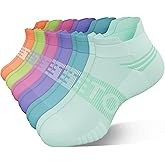 easetoe 6 Pairs Ankle Compression Socks Men Women 15-20mmHg Cushioned Low Cut Athletic Arch Support Travel Plantar Fasciitis