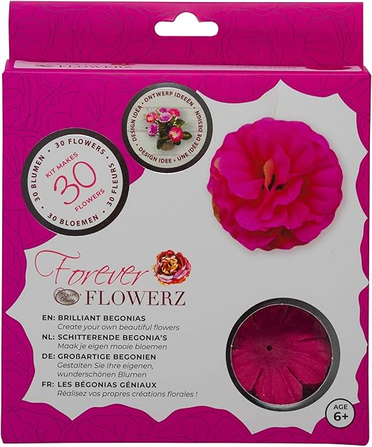 Craft Buddy Forever Flowerz Flower Making Kits (Brilliant Begonias