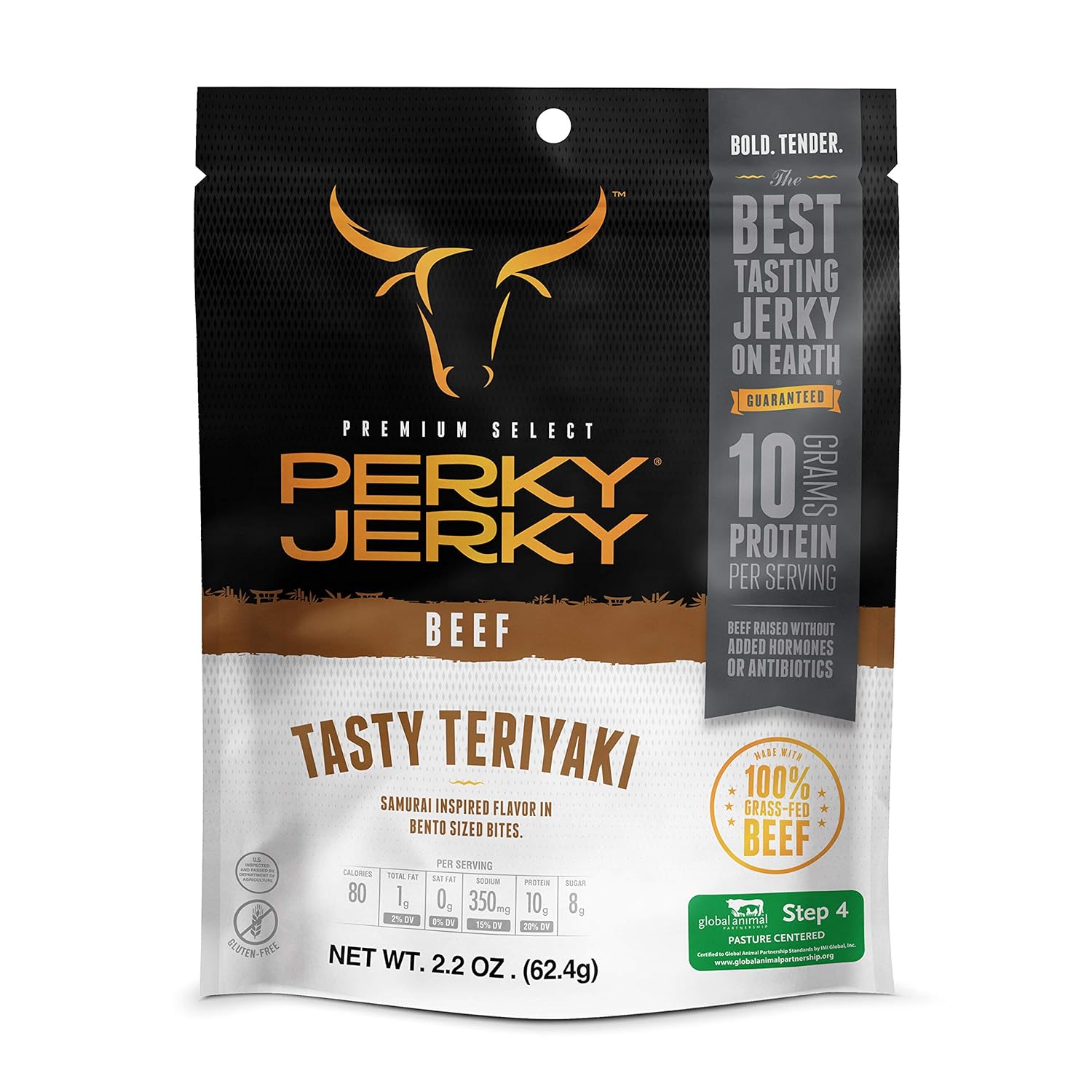 Perky Jerky Premium Select Beef Jerky Teriyaki 22 Ounce