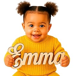 Wooden Name Signs for Nursery Custom Baby Name Sign