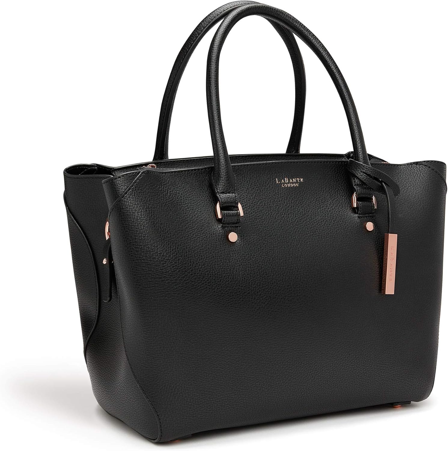 black vegan handbag