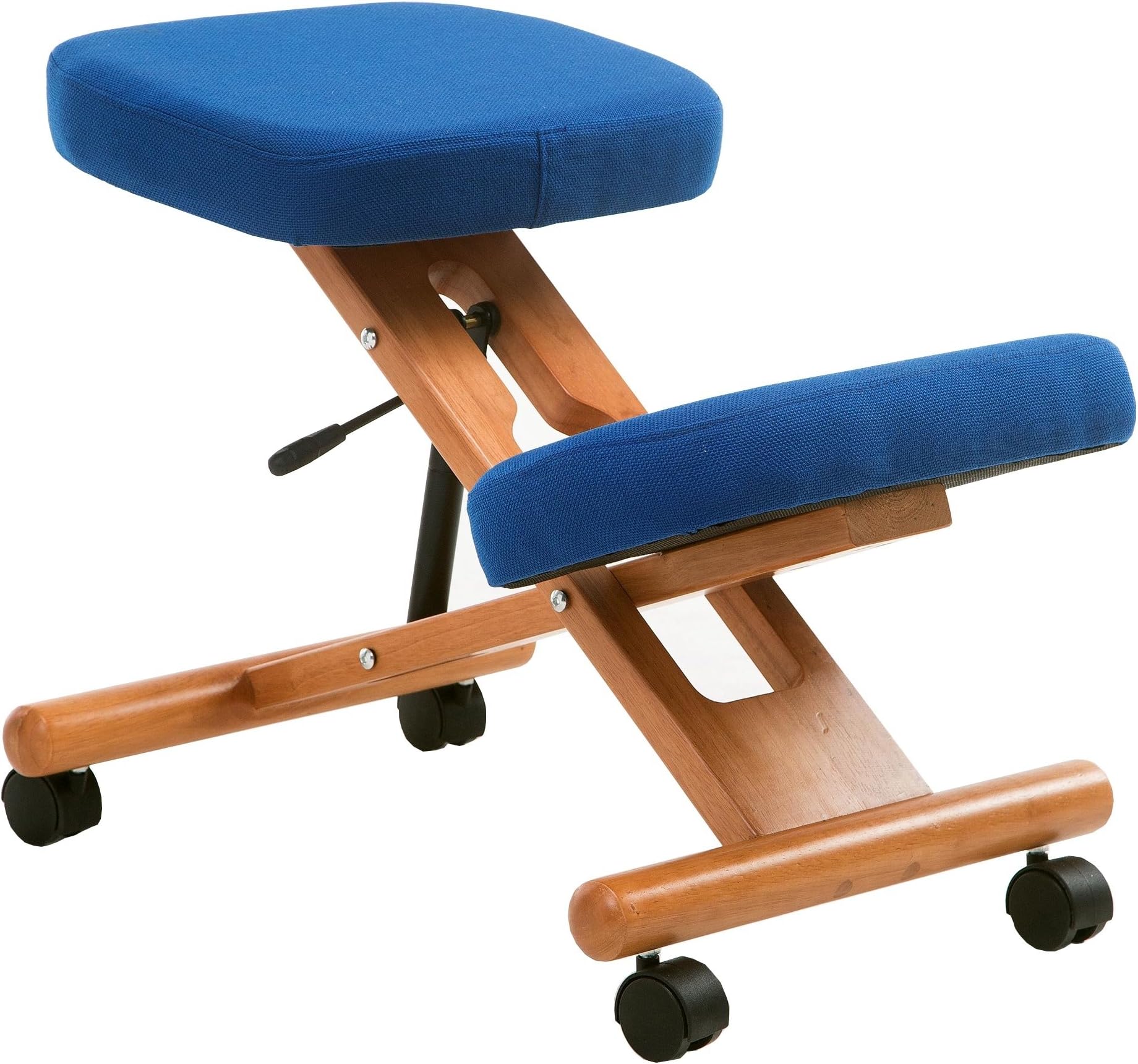 Posture Deluxe Wooden Kneeler Chair - Blue