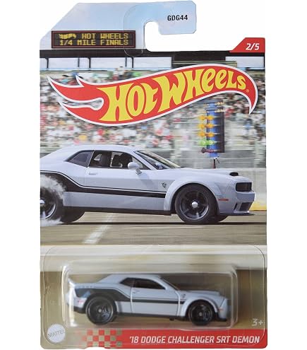Hot Wheels '18 Dodge Challenger SRT Demon Blu - Super Custom Wheel Swap Di AEB, Scala 1:64 - Foto 4