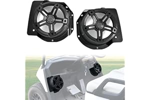 SAUTVS 6.5" Under Dash Kick Speaker Pod Brackets for Yamaha Drive2 G29 Accessories, Front Kick Panels Loudspeaker Mount Suppo