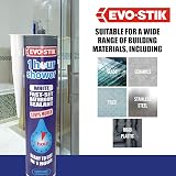 EVO-STIK 1 Hour Shower Bathroom Sealant White 290ml Fast Set Anti-Mould Ready view 5