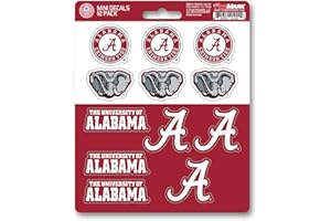 FANMATS NCAA Unisex-Teen NCAA Mini Decal 12-E2pk