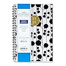 Snow & Graham for Blue Sky 2018-2019 Academic Year Weekly & Monthly Planner, Hardcover, Twin-Wire Binding, 5" x 8", Black & White Eucalyptus