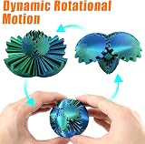 RZCOMP Gear Ball Fidget Toy Blue Green 3D Printed Puzzle Cube Steampunk Helix view 2