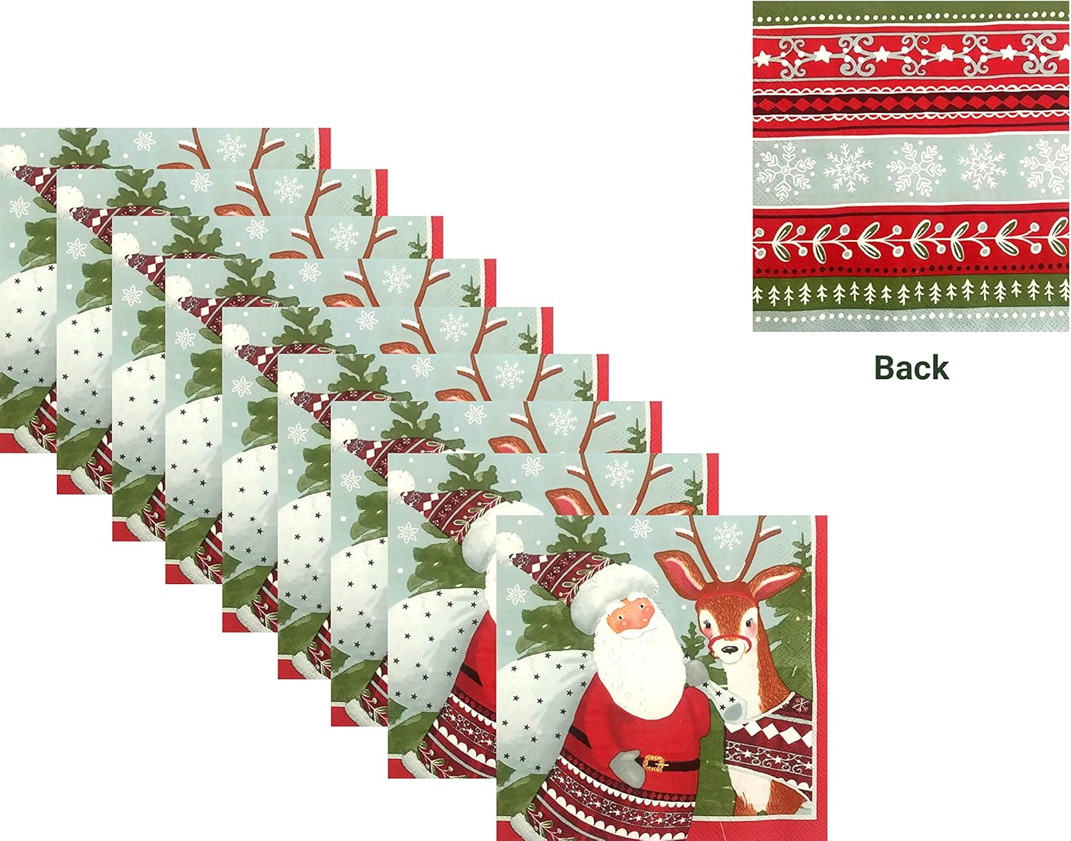 White paper cocktail napkin Amazon.com: Christmas Holiday Disposable 3-Ply Lunch Paper Napkins - 5 Pack - 150 Napkins Total