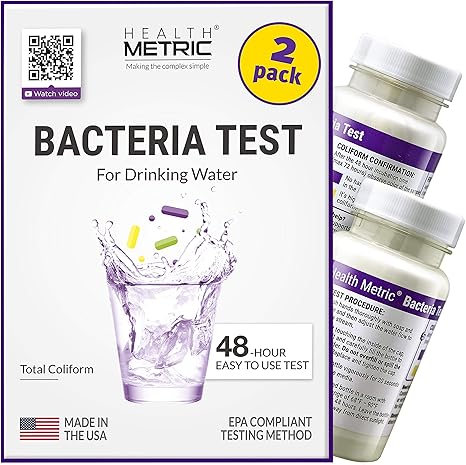 Coliform Bacteria Test Kit For Drinking Water Easy To Use 48 Hour Water Quality Testing Kit For Home Tap Well Water Epa Approved Testing Method Made In The Usa Incl E Coli 2 Pack Industrial Scientific Amazon Com