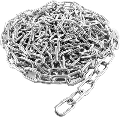 ASelected 5M Heavy Duty Galvanized 5MM Stainless Steel Chain Link Gate Chain