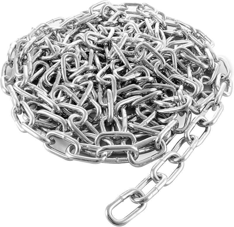 ASelected 5M Heavy Duty Galvanized 5MM Stainless Steel Chain Link Gate Chain