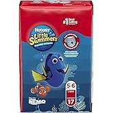 Huggies Little Swimmers Disposable Swim Diapers, Swimpants, Size 5-6 Large (over 32 lb.), 17Ct. (pack of 6) (Packaging May Vary)