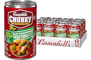 Campbell's Chunky Healthy Request Old Fashioned Vegetable Beef Soup, 18.8 OZ (Pack of 12)