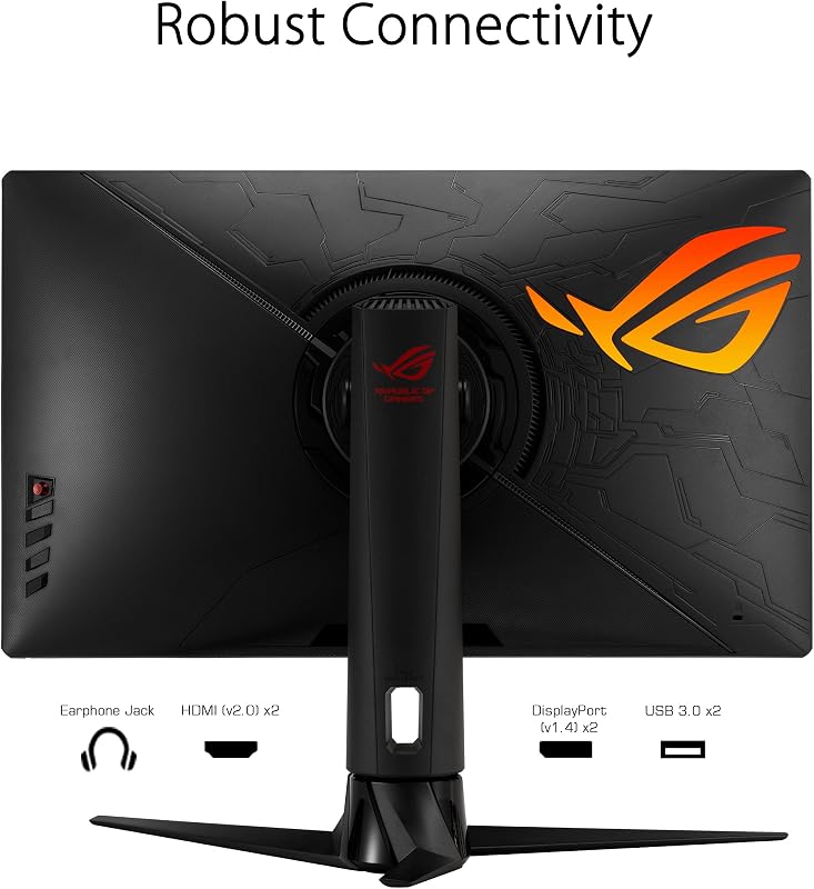 ROG XG27UQR - Ecran PC Gaming 27" 4K - Dalle IPS - 144Hz - 1ms - 3840 x 2160-400cd/m² - 2X Display Port, 2X HDMI et 2X USB - Display HDR 400-90% DCI-P3 - Adaptive Sync - DSC, Noir