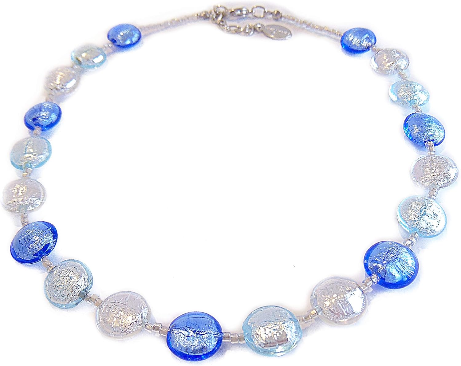 VENEZIA CLASSICA DamenHalskette mit Perlen aus original Muranoglas