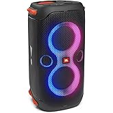 JBL PartyBox 110 Portable Party Speaker with 160W Powerful Sound, Built-in Lights, Up to 12 Hours of Playtime and IPX4 Splash