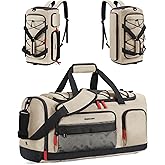 BAGSMART Gym Bag for Women & Men, Sports Travel Duffel Backpack with Shoe Compartment Laptop Compartment, Water Resistant Carry On Weekender Bag for Airplane