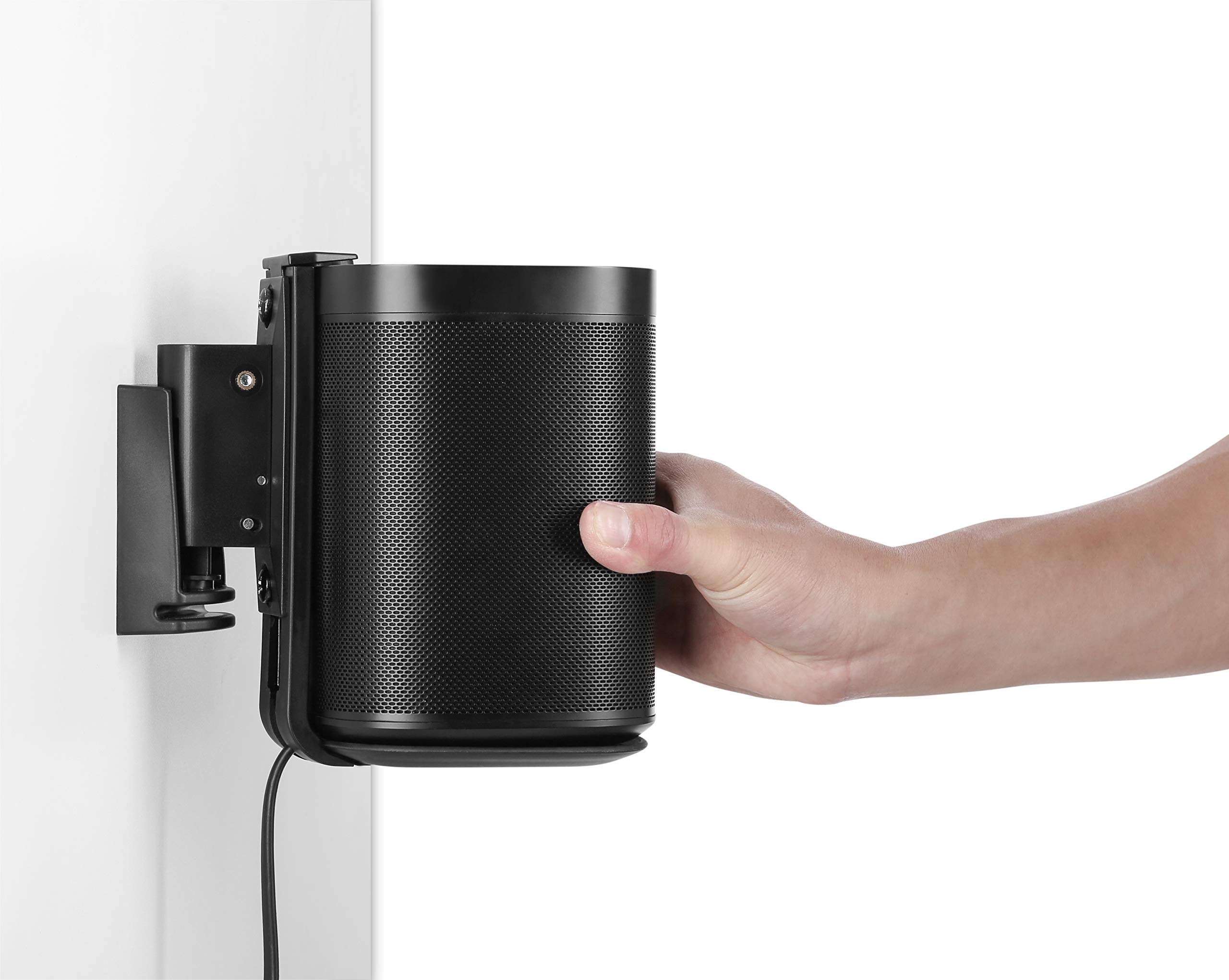 ynVISION.DESIGN Adjustable Wall Mount Bracket Compatible with Sonos one, One SL, and Play:1 Speaker (Black)