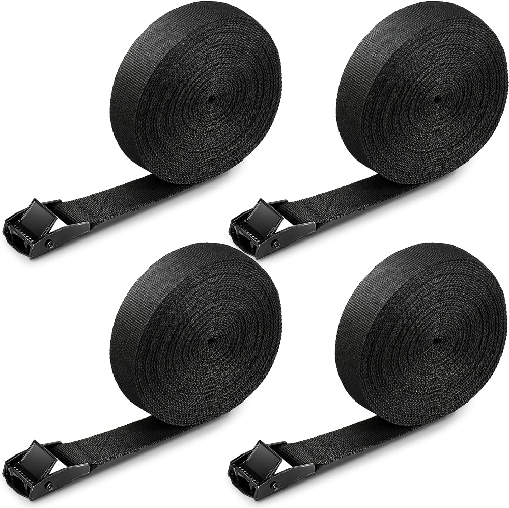 RIO Direct Ratchet Tie Down Straps 4 Pack 5M x 25mm Heavy Duty