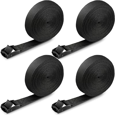 RIO Direct Ratchet Tie Down Straps 4 Pack 5M x 25mm Heavy Duty