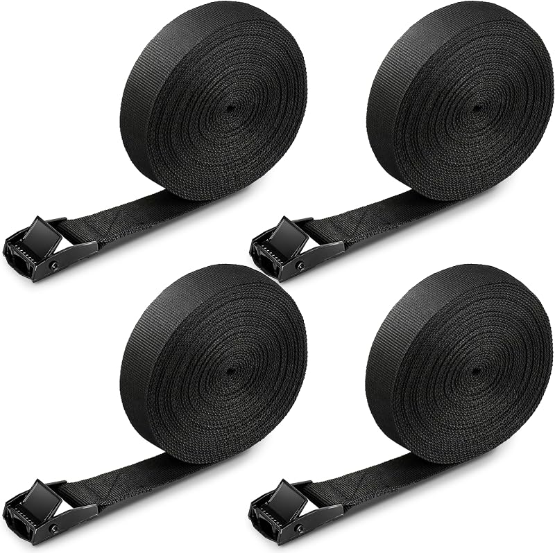 RIO Direct Ratchet Tie Down Straps 4 Pack 5M x 25mm Heavy Duty