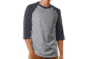 Hat and Beyond Mens Baseball Raglan T Shirts 3/4 Sleeves Casual Cotton S-3xl Jersey 1KSA0001