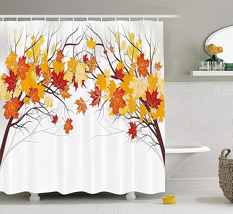 Amazon Spxubz 国立公園 ホーム 雪の山 太陽の危険 天気 マジカル ヨーホ アルバータ プリント グレー オレンジ シャワーカーテン 防水 浴室装飾 ポリエステル生地 カーテンセット フック 72x72 Inch シャワーカーテン ホーム キッチン オンライン通販