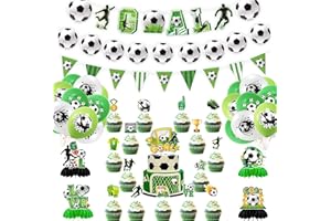 Soccer Party Supplies Decorations Birthday Party Decor Set Boys Sports Football Theme Party Supplies Include Balloons Banner 
