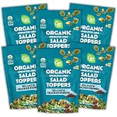 Go Raw Organic Sprouted Sea Salt &amp; Cracked Pepper Salad Toppers, 4 oz, 6 Pack, Pumpkin &amp; Sunflower Seeds, Keto, Kosher