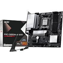 MSI PRO B850M-A WiFi Motherboard, mATX - Supports AMD Ryzen 9000