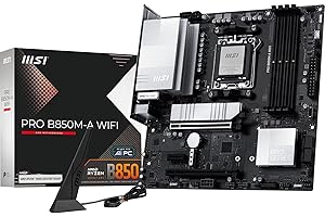MSI PRO B850M-A WiFi Motherboard, mATX - Supports AMD Ryzen 9000/8000 / 7000 Processors, AM5 - DDR5 Memory Boost (8200+ MT/s 