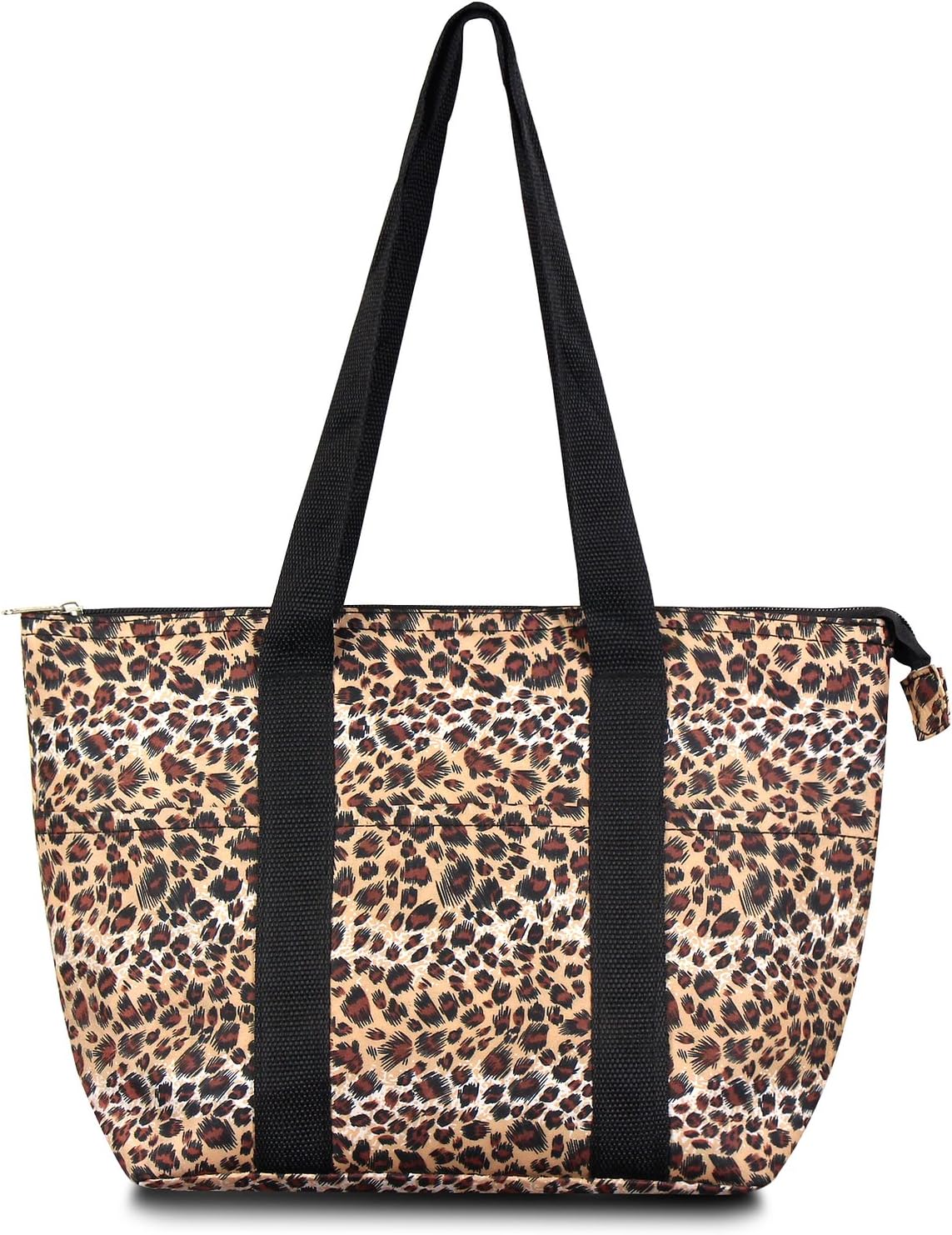 leopard lunch tote