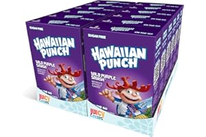 Hawaiian Punch Powder Drink Mix – Sugar Free & Delicious, Excellent source of Vitamin C (Wild Purple Smash, 96 Sticks)