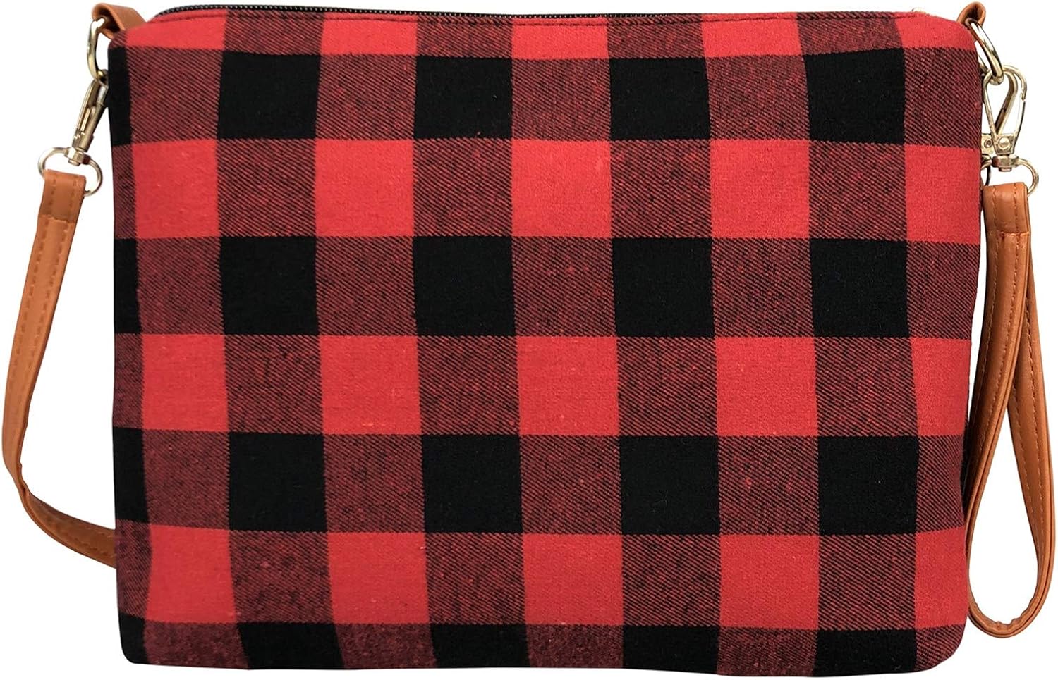 MONOBLANKS Women Buffalo Plaid Crossbody Purse Bag Small Shoulder