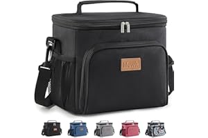 Lifewit Insulated Lunch Bag for Men, Reusable Lunch Box Women, Portable Cooler Freezable Soft Tote Bag Leakproof with Adjusta