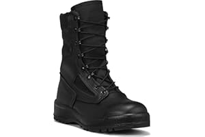 B BELLEVILLE ARM YOUR FEET Belleville Arm Your Feet 300 TROP ST 8" Hot Weather Polishable Steel Toe Military Boots for Men In Law Enforcement, EMS & Security Personnel - Electrical Hazard Rated