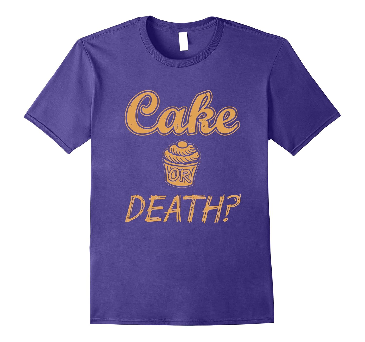 Cake Or Death T-shirt Funny Sayings Food Sarcastic Novelty-ANZ