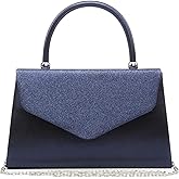 Dasein Women's Evening Bag Party Clutches Wedding Purses Cocktail Prom Handbags with Frosted Glittering