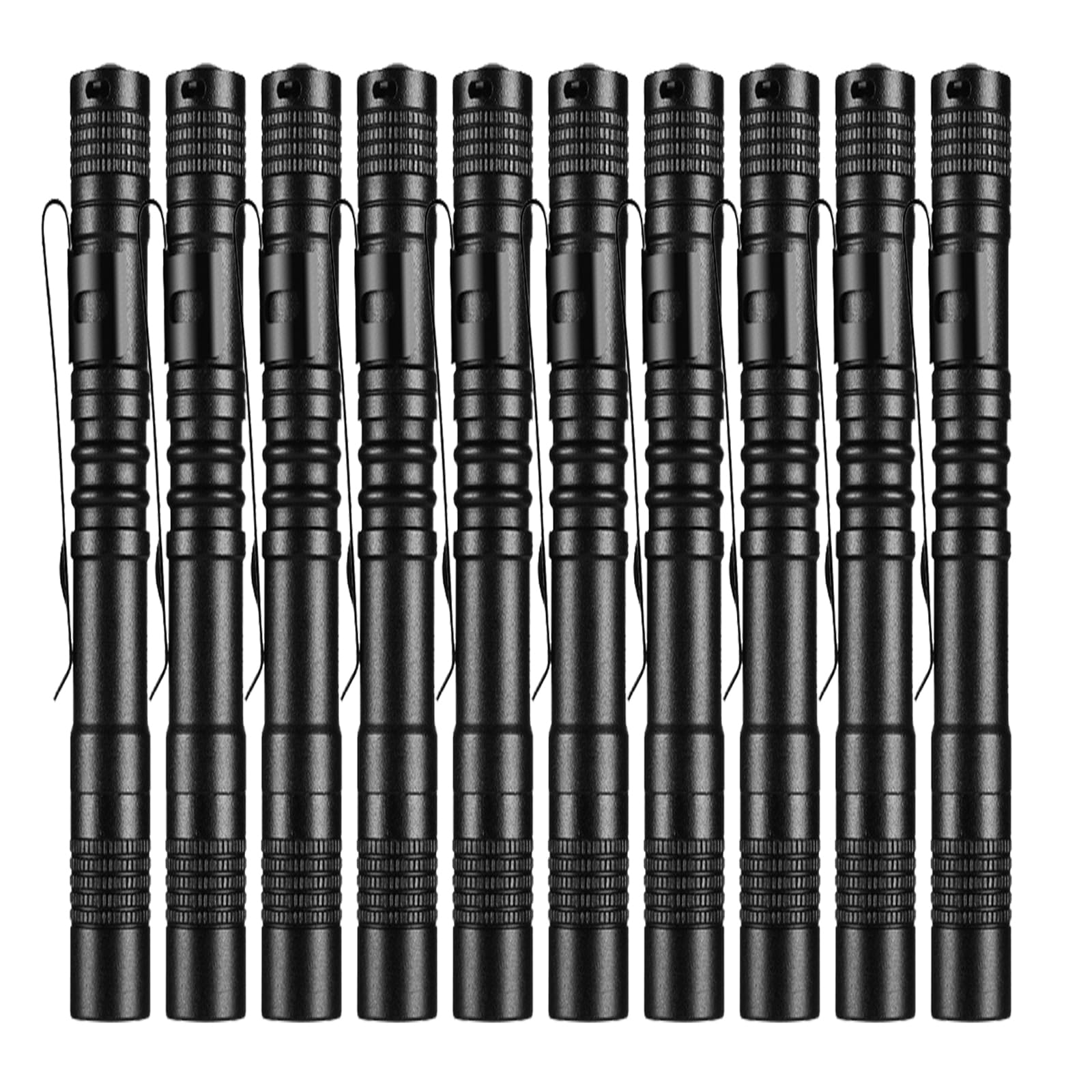 MODOAO Pen Torch, Mini LED Pocket Flashlight - 10 Pack Slim Torch Design for Precision Inspection, Mechanical Repair, Reading & Emergency Pen Light Use