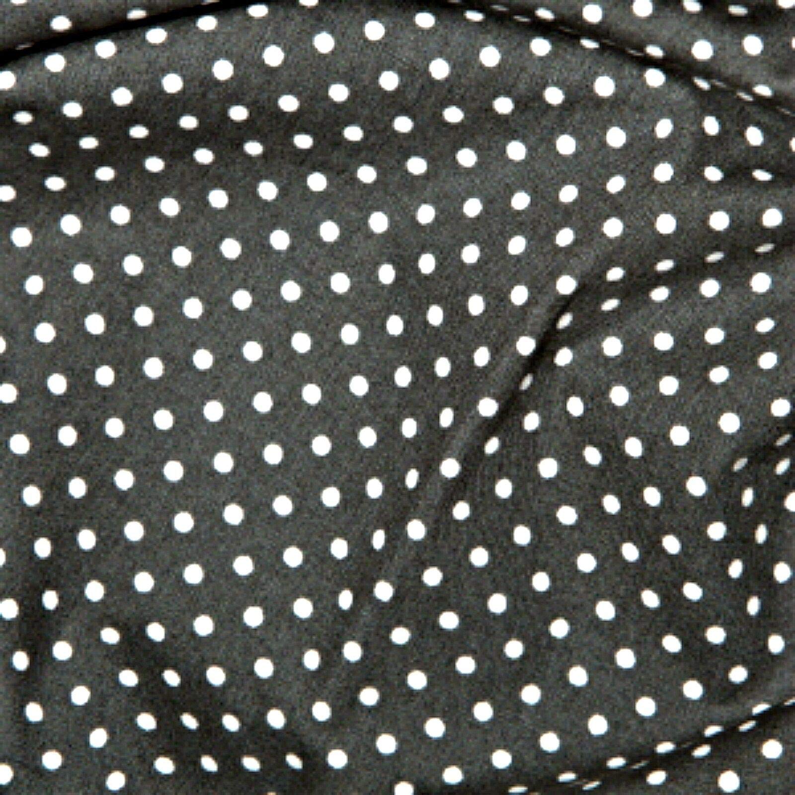 100% Cotton 3mm Polka Dot * Rose & Hubble * Superior Poplin Fabric in 40 Colours (Grey) (ONE METRE)