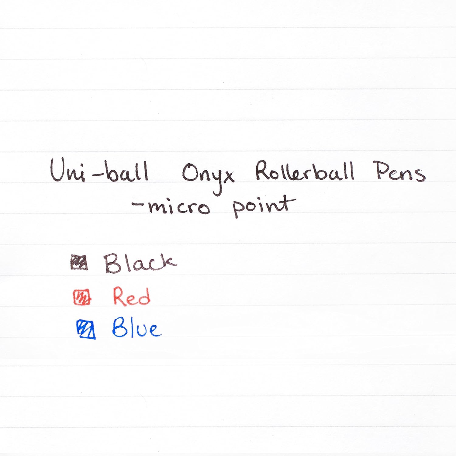 uni-ball ONYX Rollerball Pen, Micro Point (0.5mm), Blue, 12 Count (60041): Office Products