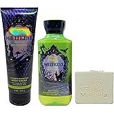 Bath & Body Works Disney Villains Collection Maleficent Body Cream and Body Wash Duo Set with a Natural Oats Bar Soap - Full Size
